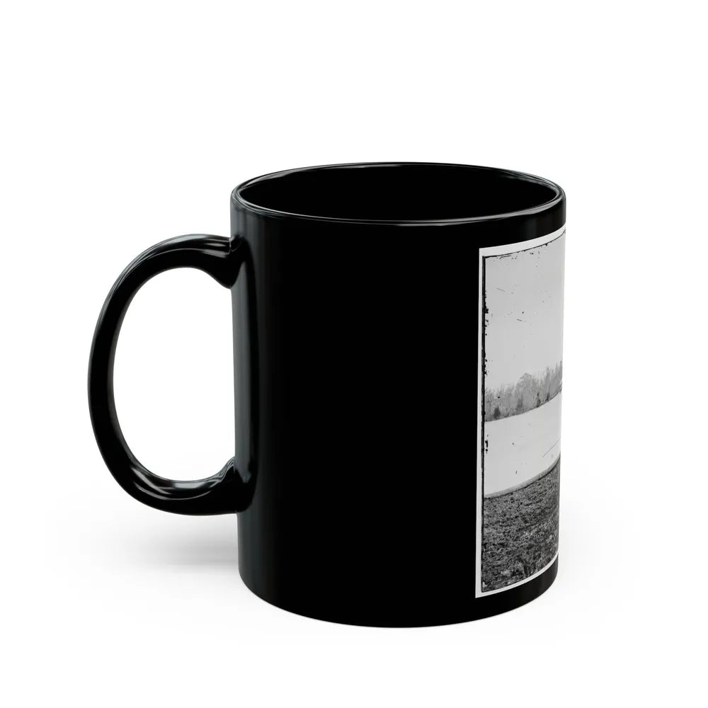 Appomattox River, Virginia. Boat On The Appomattox River (U.S. Civil War) Black Coffee Mug-Go Mug Yourself