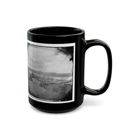 Appomattox River, Virginia. Medical Supply Boat Planter (U.S. Civil War) Black Coffee Mug-Go Mug Yourself