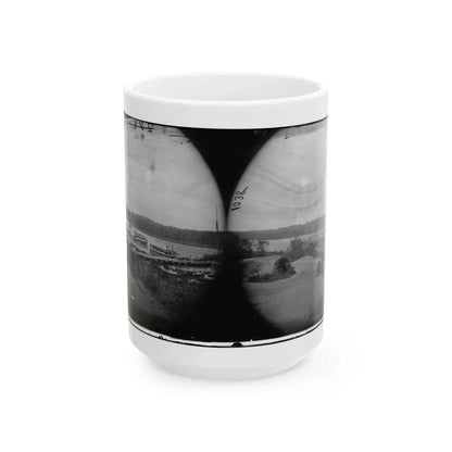 Appomattox River, Virginia. Medical Supply Boat Planter (U.S. Civil War) White Coffee Mug-15oz-Go Mug Yourself