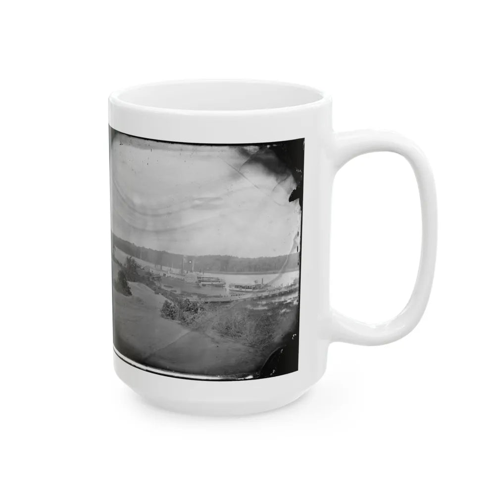 Appomattox River, Virginia. Medical Supply Boat Planter (U.S. Civil War) White Coffee Mug-Go Mug Yourself