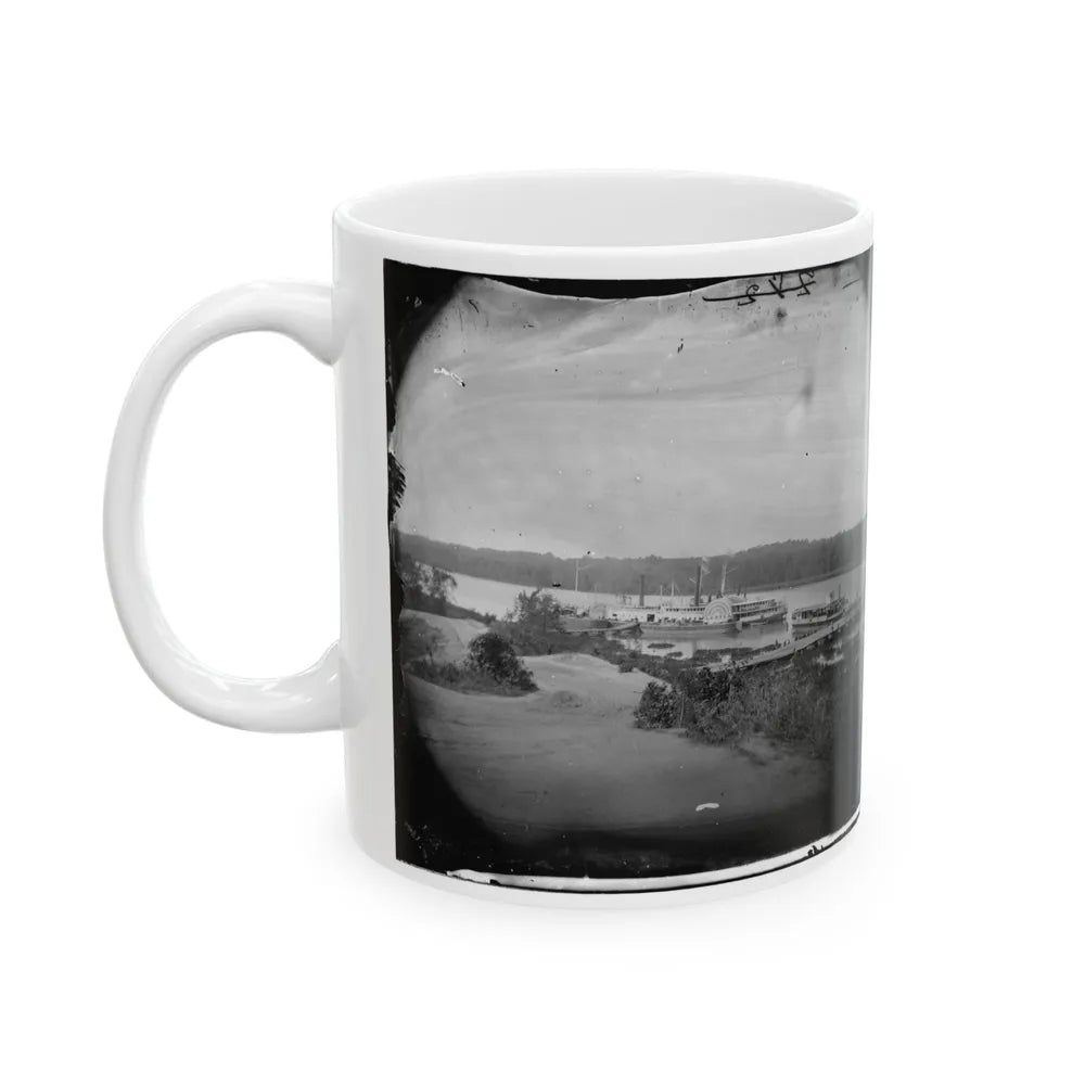 Appomattox River, Virginia. Medical Supply Boat Planter (U.S. Civil War) White Coffee Mug-Go Mug Yourself