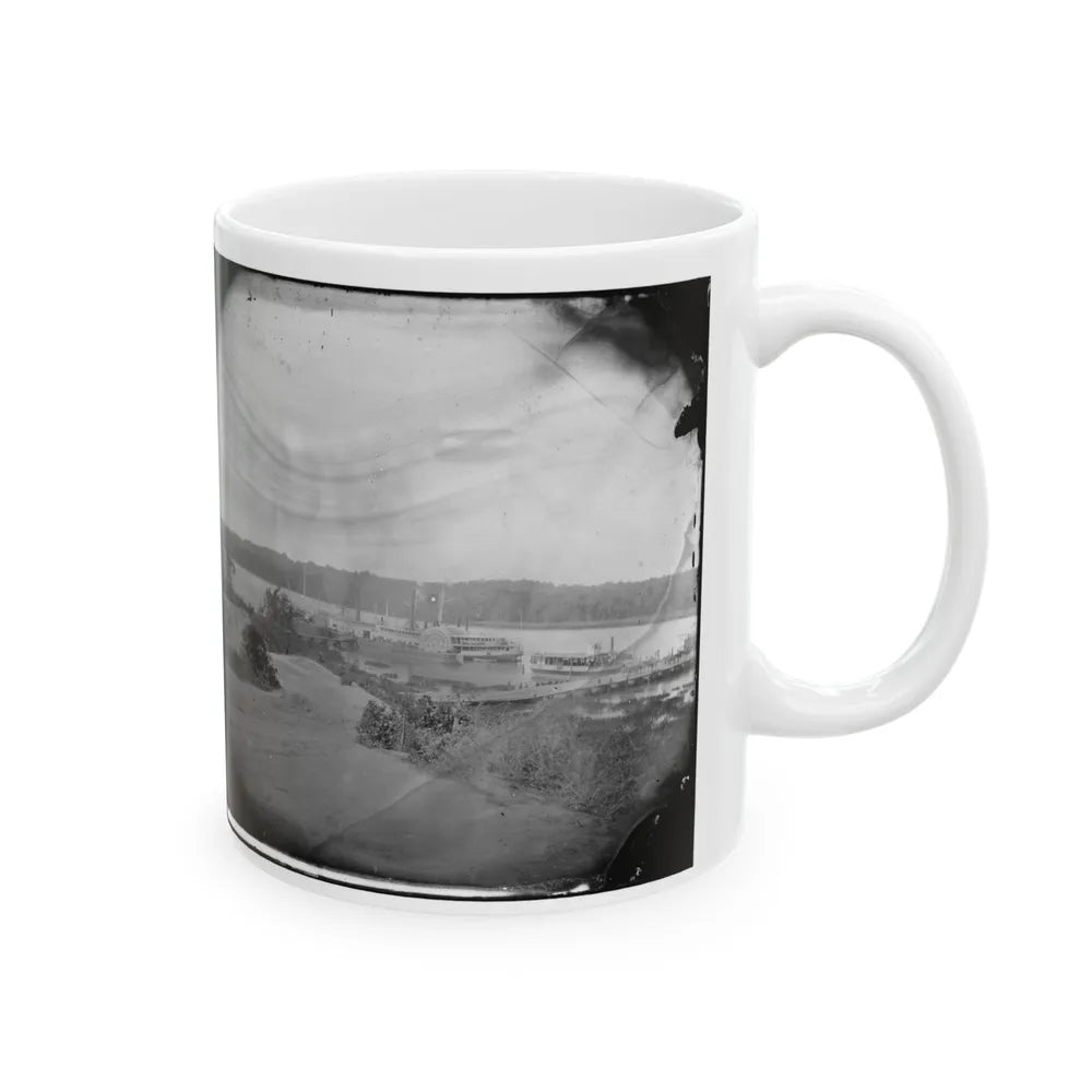 Appomattox River, Virginia. Medical Supply Boat Planter (U.S. Civil War) White Coffee Mug-Go Mug Yourself