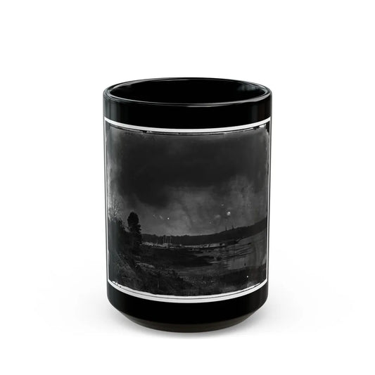 Appomattox River, Virginia. Medical Supply Steamer, Planter (U.S. Civil War) Black Coffee Mug-15oz-Go Mug Yourself