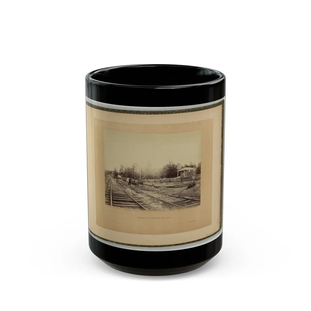 Appomattox Station, Virginia (U.S. Civil War) Black Coffee Mug-15oz-Go Mug Yourself