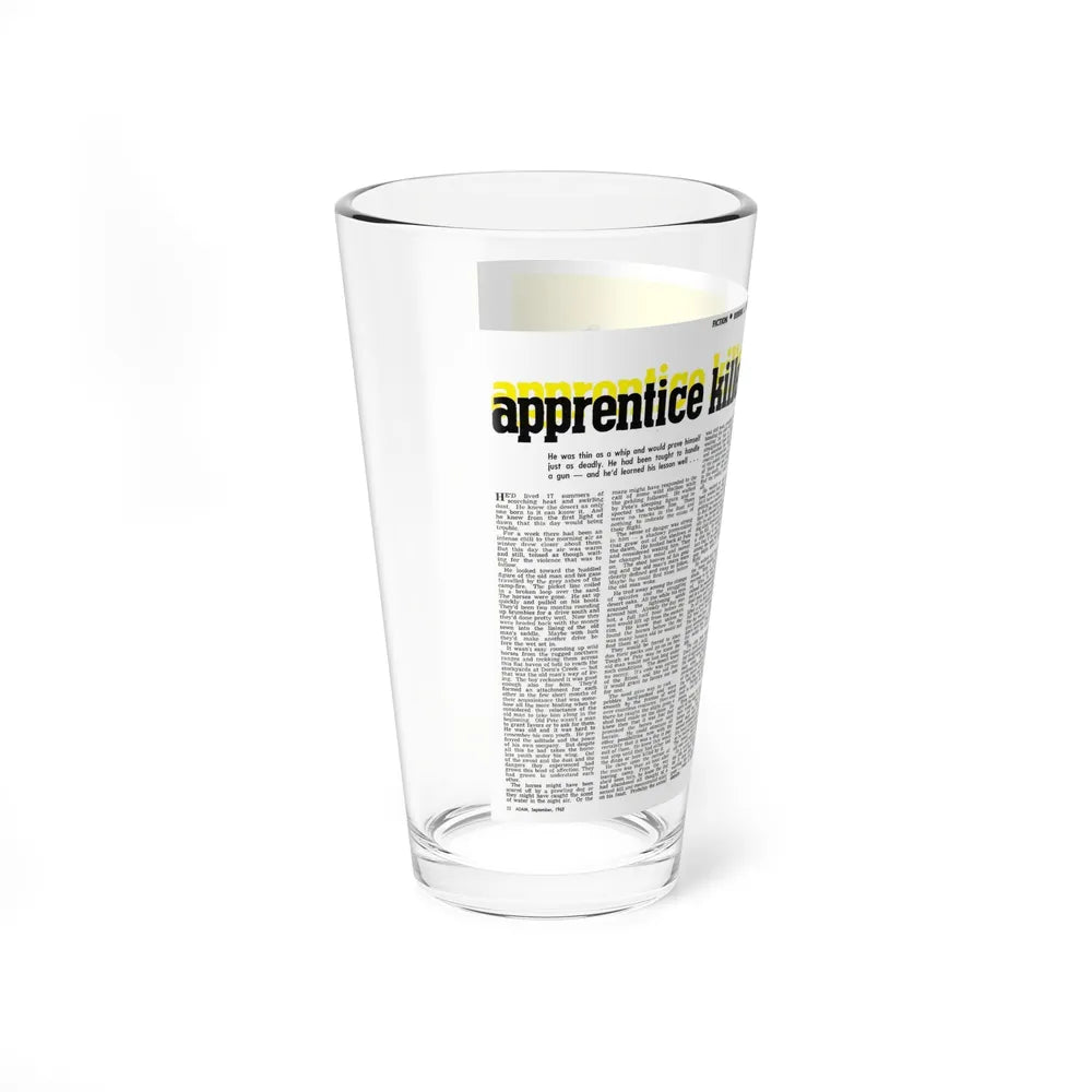 Apprentice Killer, Adam magazine, September 1963 (Magazine Illustration) Pint Glass 16oz-Go Mug Yourself