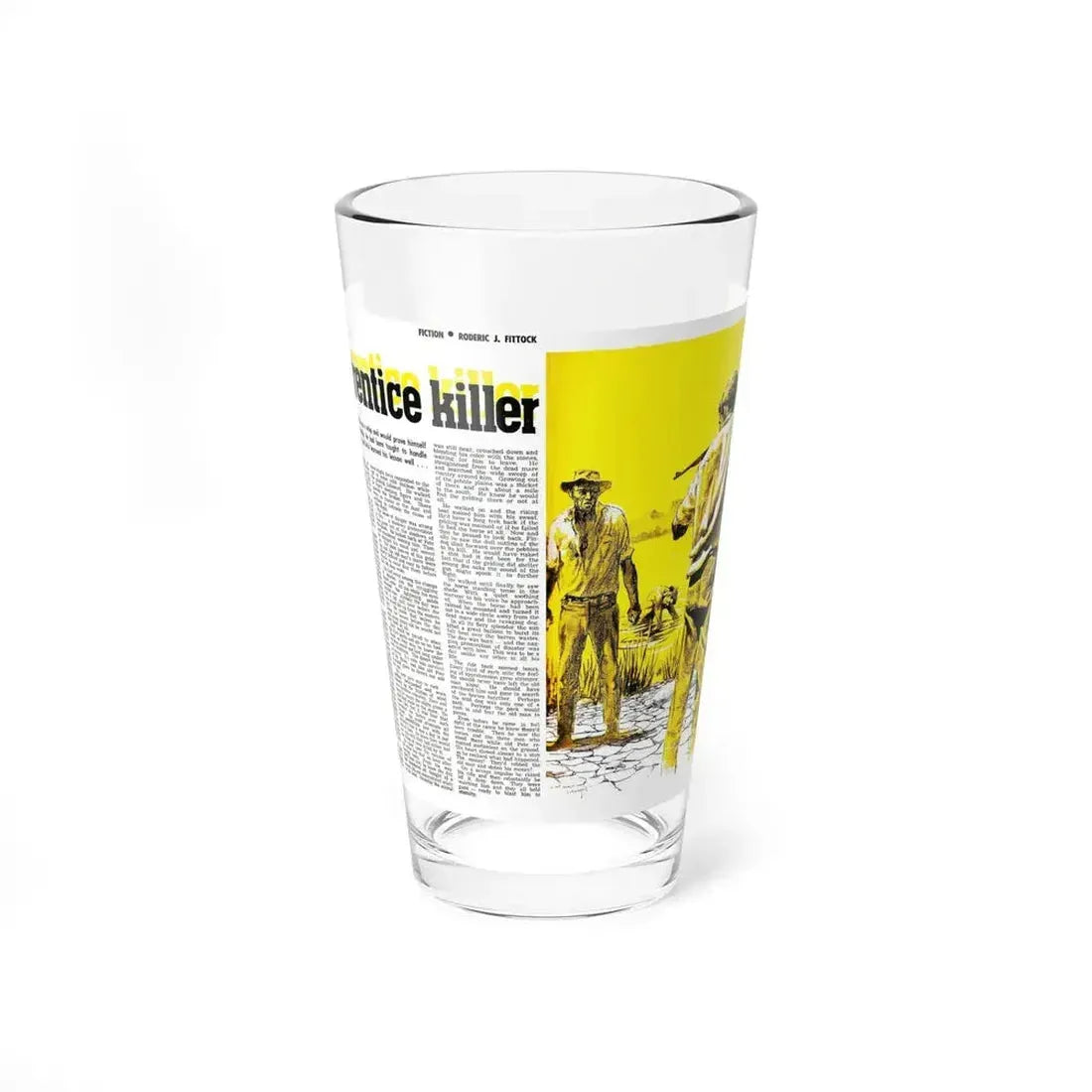 Apprentice Killer, Adam magazine, September 1963 (Magazine Illustration) Pint Glass 16oz - Go Mug Yourself