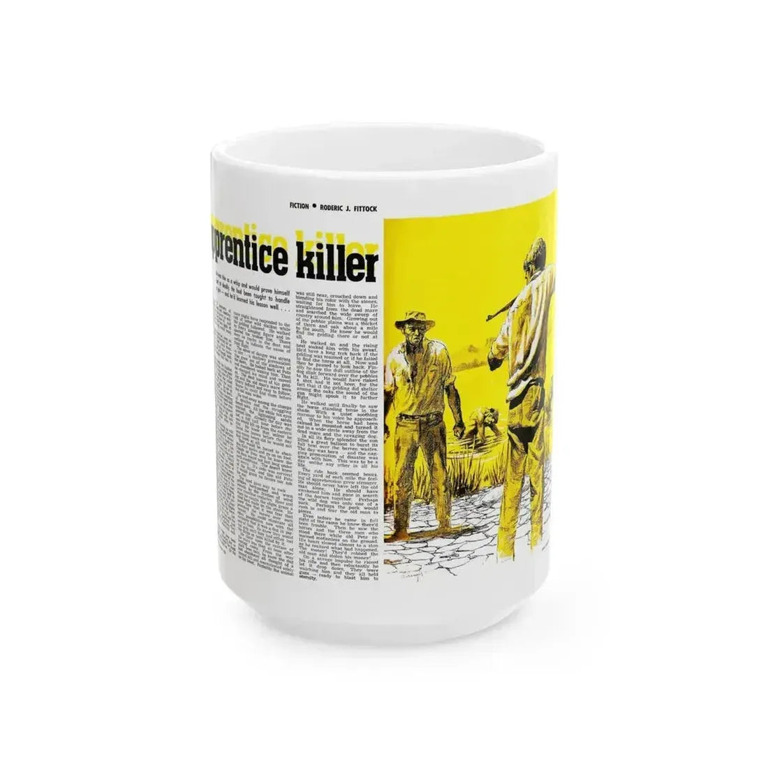 Apprentice Killer, Adam magazine, September 1963 - White Coffee Mug 15oz - Go Mug Yourself