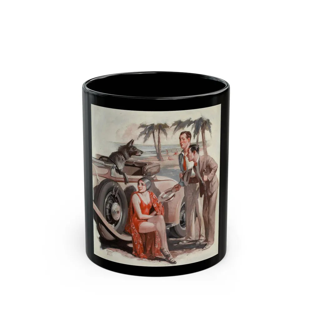 Approach at the Beach - Black Coffee Mug-11oz-Go Mug Yourself