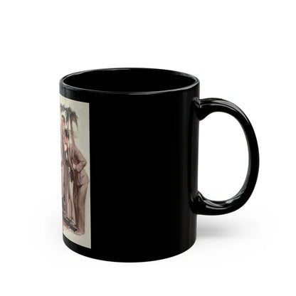 Approach at the Beach - Black Coffee Mug-Go Mug Yourself