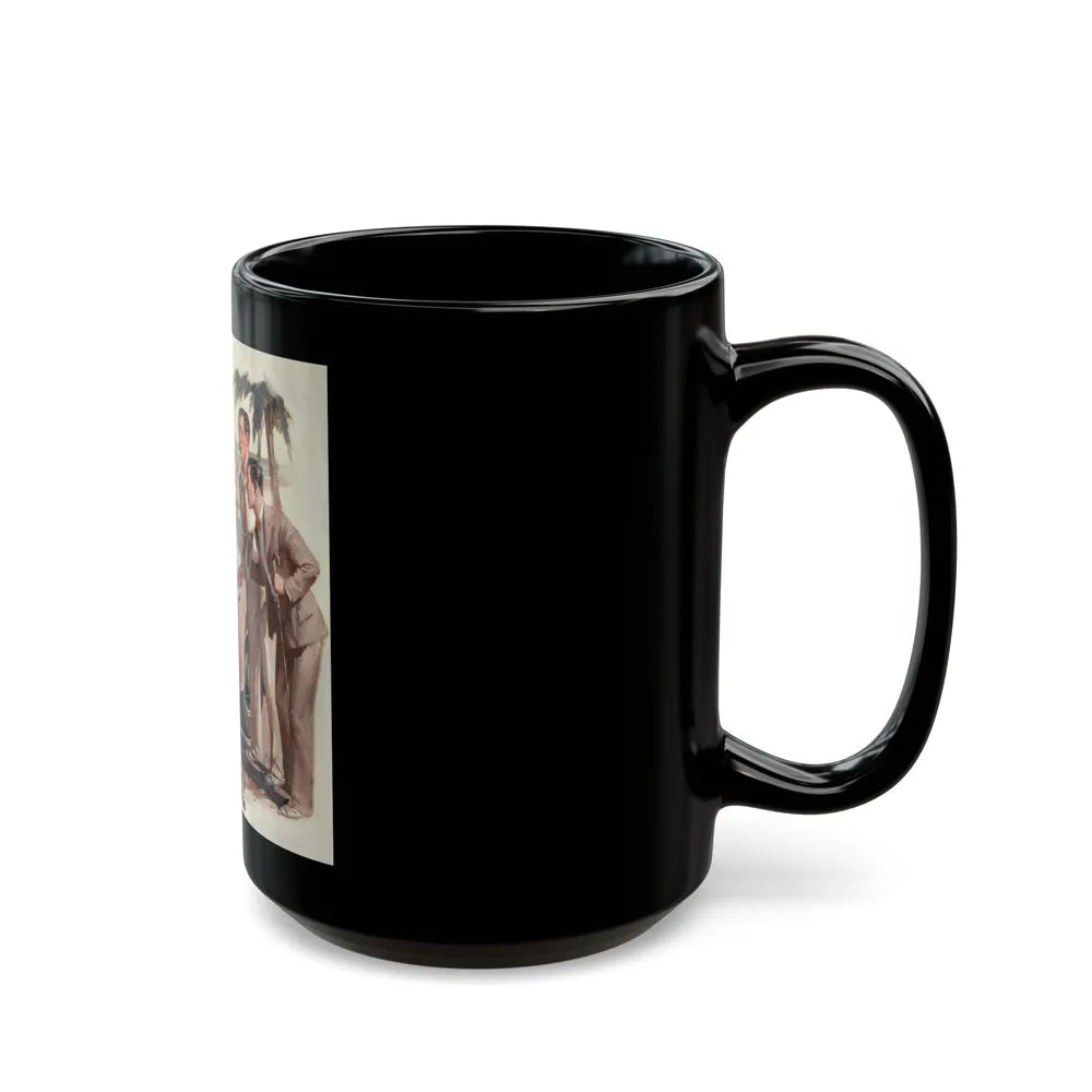 Approach at the Beach - Black Coffee Mug-Go Mug Yourself