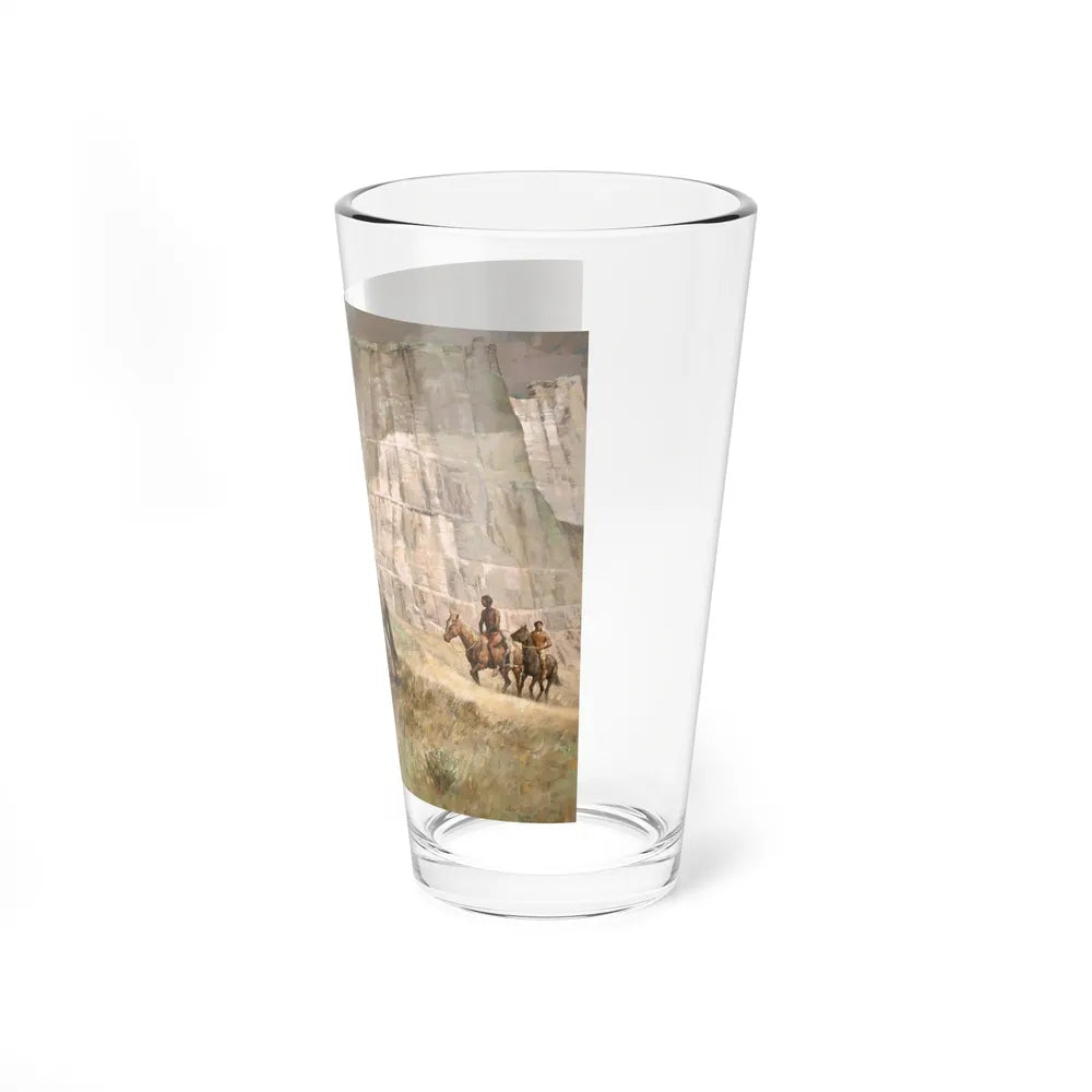 Approaching the Camp, 1973 (Magazine Illustration) Pint Glass 16oz-Go Mug Yourself