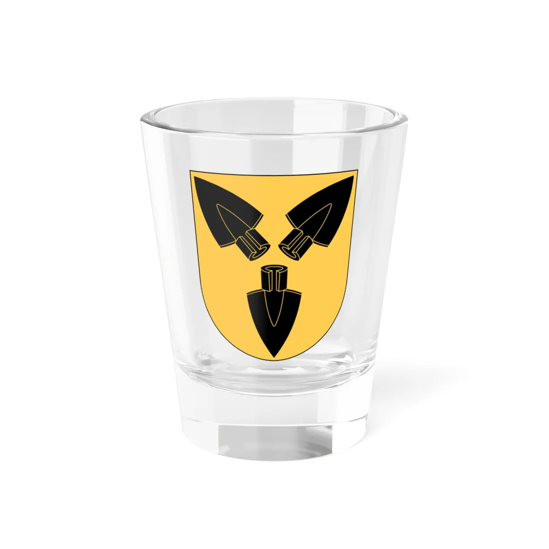 Appuna församling vapen (Sweden) (Coat of Arms) Shot Glass 1.5oz 1.5oz - Go Mug Yourself