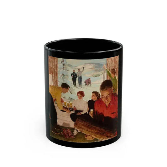 Apres Ski - Black Coffee Mug 11oz - Go Mug Yourself