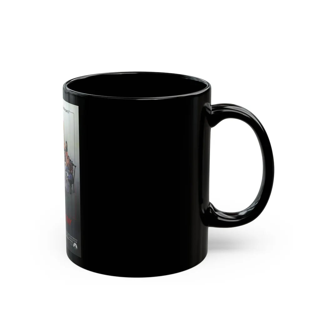 APRIL FOOL'S DAY 1986 Movie Poster - Black Coffee Mug-Go Mug Yourself