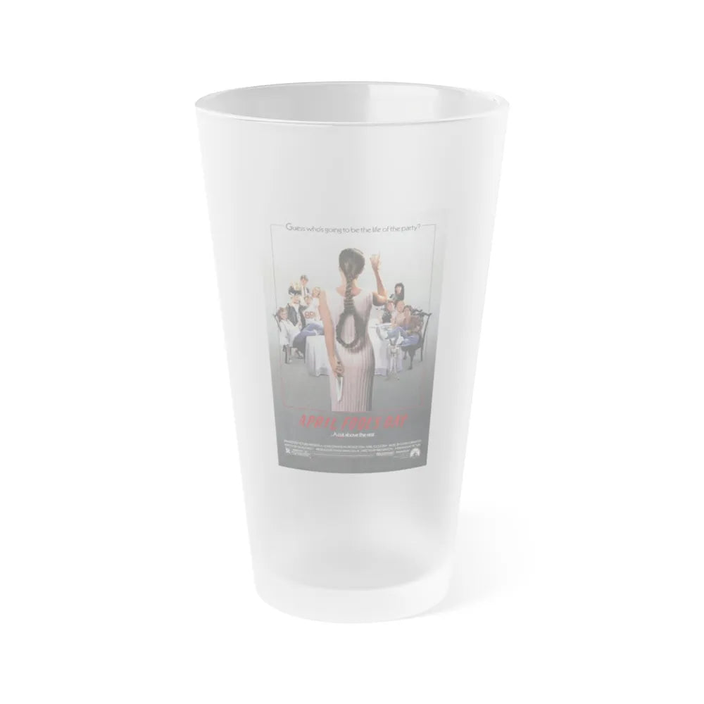 APRIL FOOL'S DAY 1986 Movie Poster - Frosted Pint Glass 16oz-Go Mug Yourself