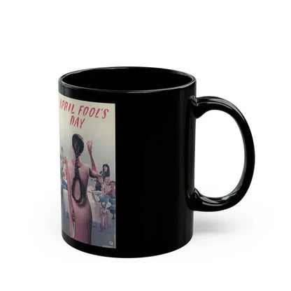 APRIL FOOLS DAY PARAMOUNT HOME VIDEO (VHS COVER) - Black Coffee Mug - Go Mug Yourself