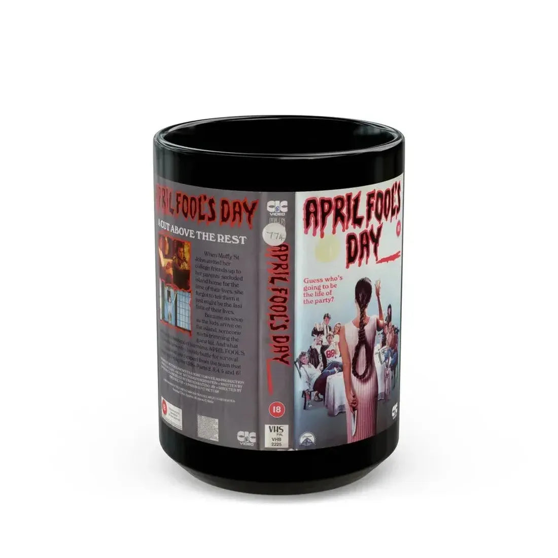 APRIL FOOLS DAY (VHS COVER) - Black Coffee Mug 15oz - Go Mug Yourself
