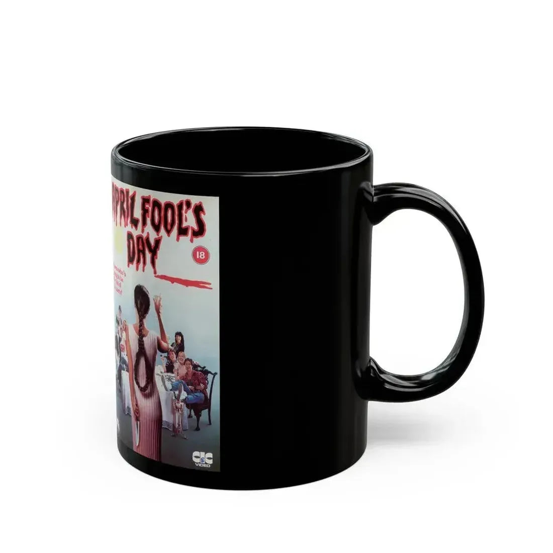 APRIL FOOLS DAY (VHS COVER) - Black Coffee Mug - Go Mug Yourself