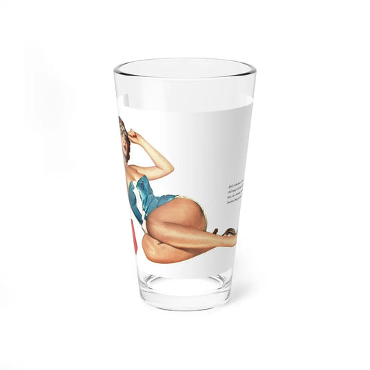 April for Esquire, January 1952 (Magazine Illustration) Pint Glass 16oz-16oz-Go Mug Yourself