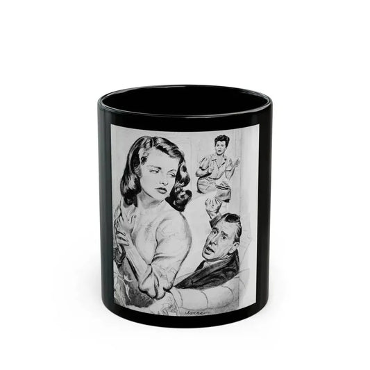 Apron Strings (2), Calling All Girls, November 1946 - Black Coffee Mug 11oz - Go Mug Yourself
