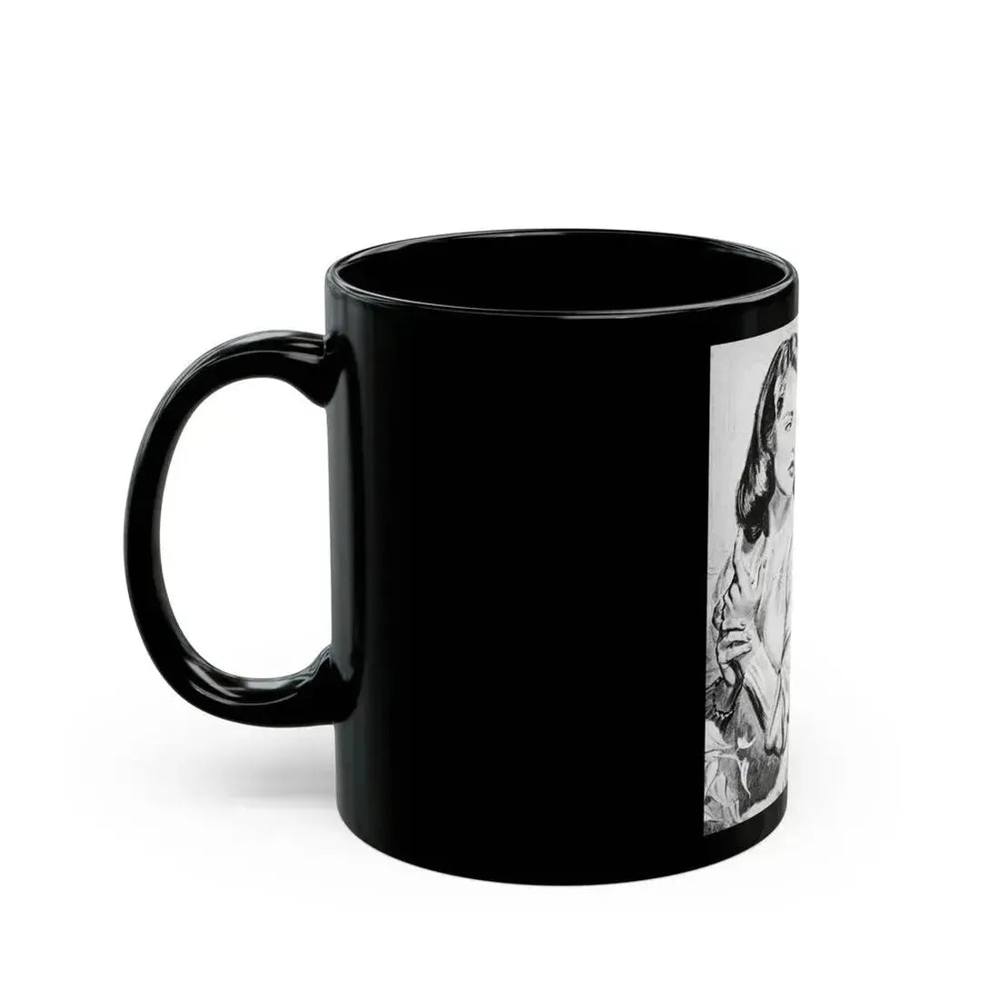 Apron Strings (2), Calling All Girls, November 1946 - Black Coffee Mug - Go Mug Yourself