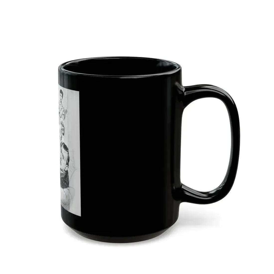 Apron Strings (2), Calling All Girls, November 1946 - Black Coffee Mug - Go Mug Yourself