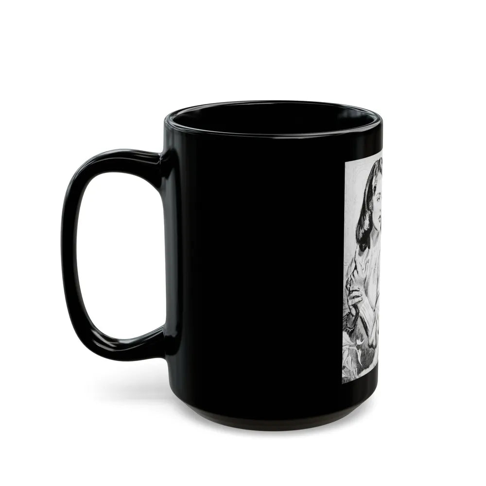 Apron Strings (2), Calling All Girls, November 1946 - Black Coffee Mug-Go Mug Yourself