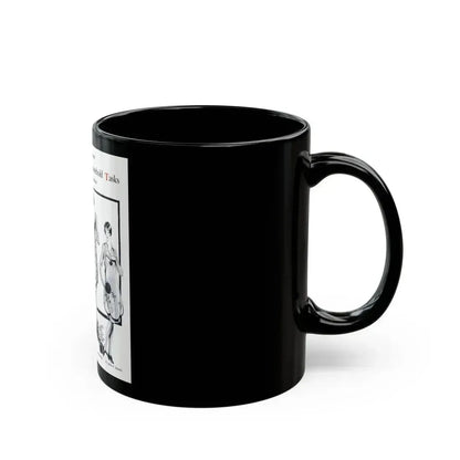 Aprons to Lighten Household Tasks, Needlecraft, September 1928 - Black Coffee Mug - Go Mug Yourself