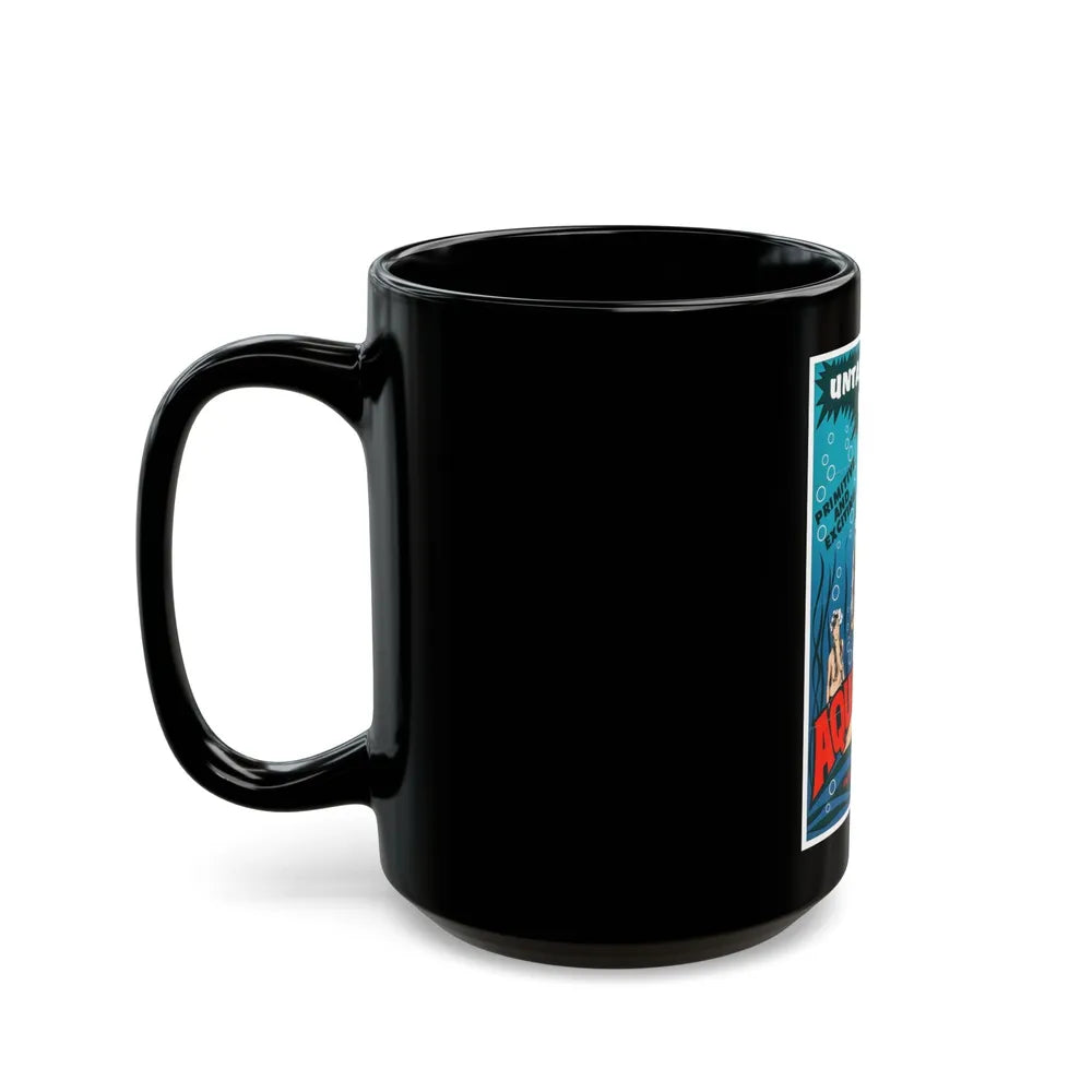 AQUA SEX (THE MERMAIDS OF TIBURON) 1962 Movie Poster - Black Coffee Mug-Go Mug Yourself