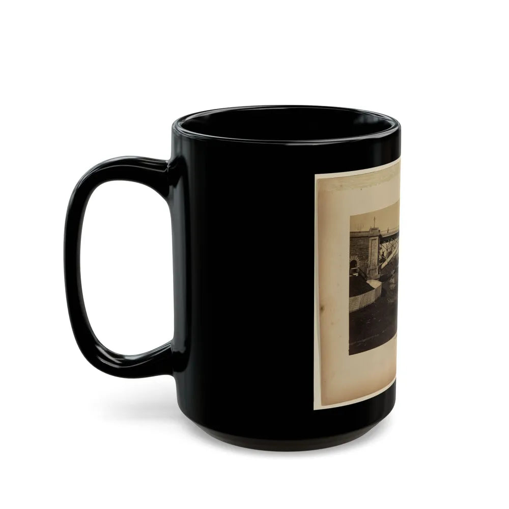 Aqueduct Bridge, Georgetown, D.C., Erected By Maj. Gen. M.C. Meigs (U.S. Civil War) Black Coffee Mug-Go Mug Yourself