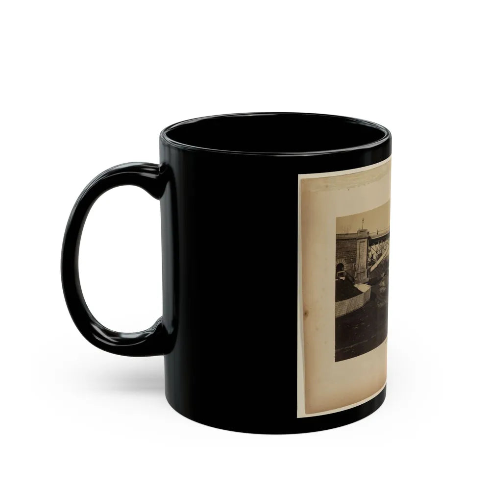 Aqueduct Bridge, Georgetown, D.C., Erected By Maj. Gen. M.C. Meigs (U.S. Civil War) Black Coffee Mug-Go Mug Yourself