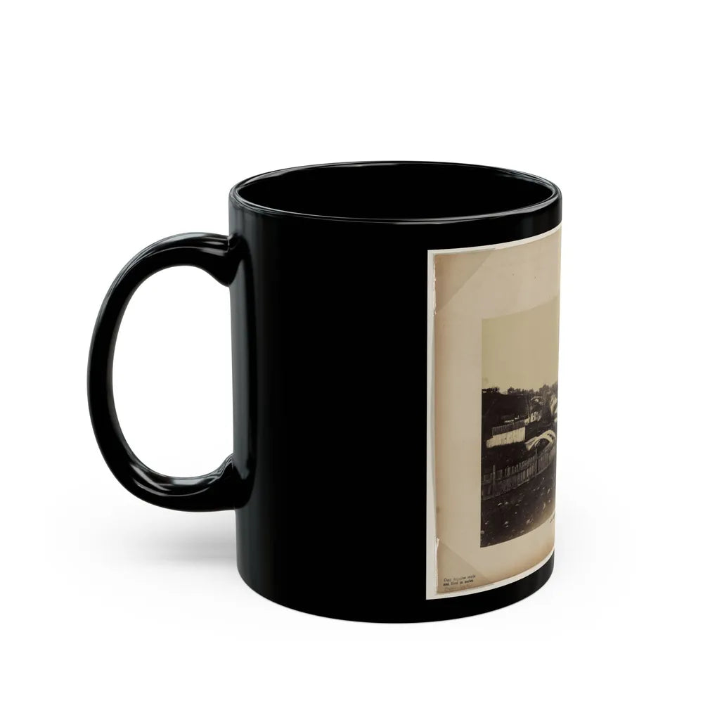 Aqueduct Bridge, Georgetown, D.C., Looking Toward Washington (U.S. Civil War) Black Coffee Mug-Go Mug Yourself