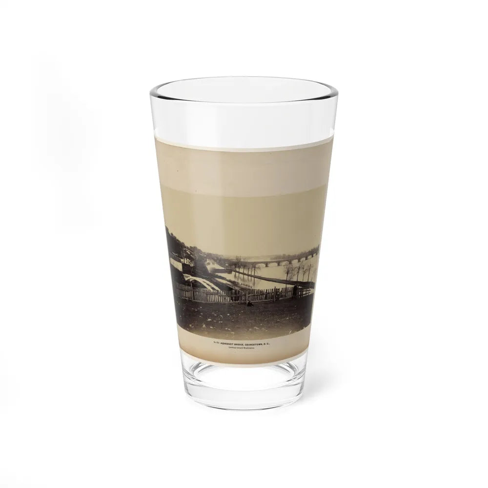 Aqueduct Bridge, Georgetown, D.C., Looking Toward Washington (U.S. Civil War) Pint Glass 16oz-16oz-Go Mug Yourself