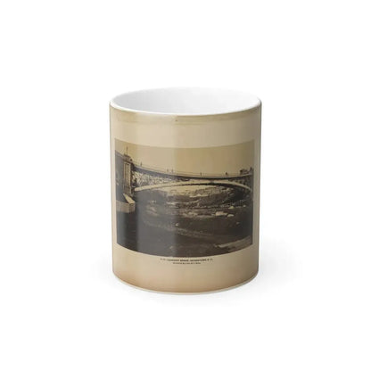 Aqueduct Bridge, Georgetown, D.C., Erected by Maj. Gen. M.C. Meigs (U.S. Civil War) Color Changing Coffee Mug 11oz - Go Mug Yourself