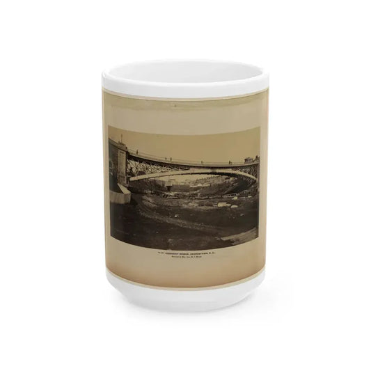Aqueduct Bridge, Georgetown, D.C., Erected By Maj. Gen. M.C. Meigs (U.S. Civil War) White Coffee Mug 15oz - Go Mug Yourself