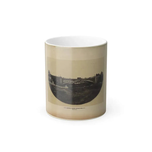 Aqueduct Bridge, Georgetown, D.C., General View (U.S. Civil War) Color Changing Coffee Mug 11oz Default Title 11oz - Go Mug Yourself