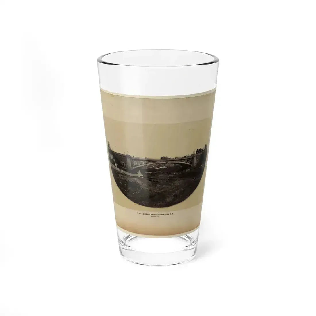 Aqueduct Bridge, Georgetown, D.C., General View (U.S. Civil War) Pint Glass 16oz 16oz - Go Mug Yourself