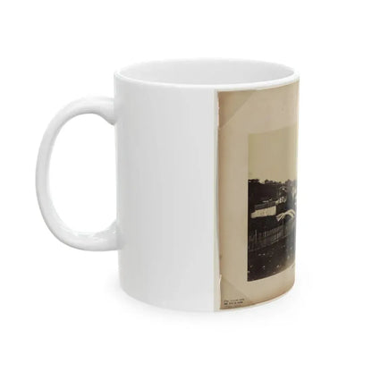 Aqueduct Bridge, Georgetown, D.C., Looking Toward Washington (U.S. Civil War) White Coffee Mug - Go Mug Yourself