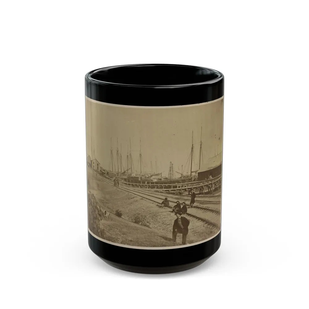 Aquia Creek Landing (U.S. Civil War) Black Coffee Mug-15oz-Go Mug Yourself