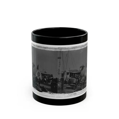 Aquia Creek Landing, Va. Embarkation Of 9th Army Corps For Fort Monroe; Another View (U.S. Civil War) Black Coffee Mug 11oz - Go Mug Yourself