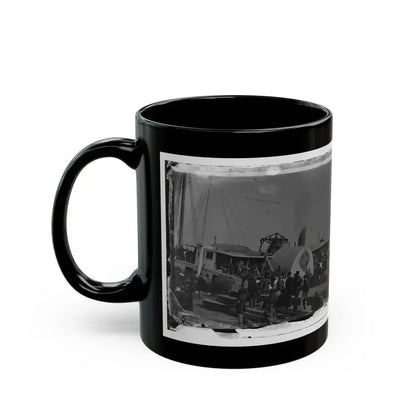 Aquia Creek Landing, Va. Embarkation Of 9th Army Corps For Fort Monroe; Another View (U.S. Civil War) Black Coffee Mug - Go Mug Yourself