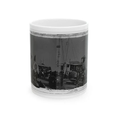 Aquia Creek Landing, Va. Embarkation Of 9th Army Corps For Fort Monroe; Another View (U.S. Civil War) White Coffee Mug 11oz - Go Mug Yourself