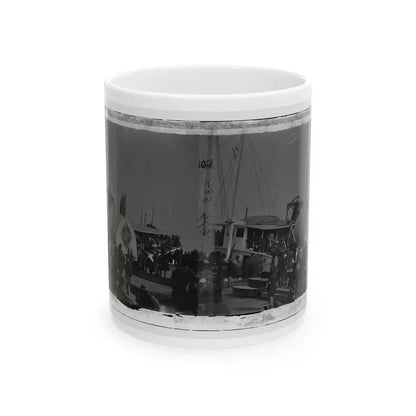 Aquia Creek Landing, Va. Embarkation Of 9th Army Corps For Fort Monroe; Another View (U.S. Civil War) White Coffee Mug 11oz - Go Mug Yourself