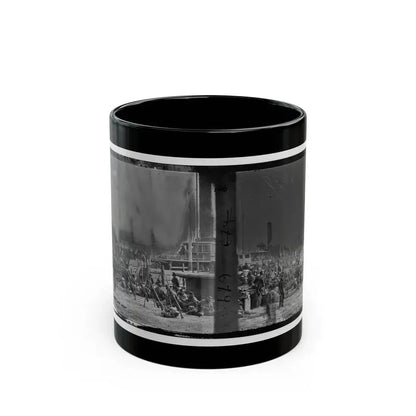 Aquia Creek Landing, Va. Embarkation Of 9th Army Corps For Fort Monroe (U.S. Civil War) Black Coffee Mug 11oz - Go Mug Yourself