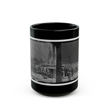 Aquia Creek Landing, Va. Embarkation Of 9th Army Corps For Fort Monroe (U.S. Civil War) Black Coffee Mug 15oz - Go Mug Yourself