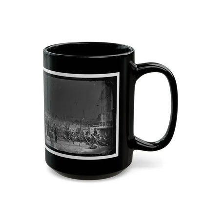 Aquia Creek Landing, Va. Embarkation Of 9th Army Corps For Fort Monroe (U.S. Civil War) Black Coffee Mug - Go Mug Yourself