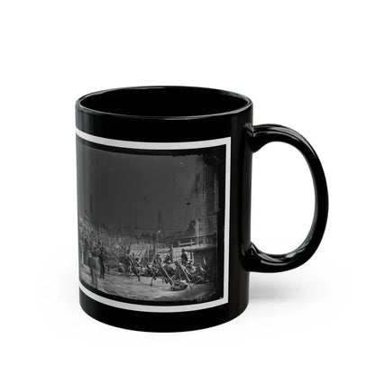 Aquia Creek Landing, Va. Embarkation Of 9th Army Corps For Fort Monroe (U.S. Civil War) Black Coffee Mug - Go Mug Yourself