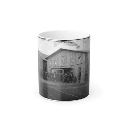 Aquia Creek Landing, Va. Personnel in Front of Quartermaster's Office (U.S. Civil War) Color Changing Coffee Mug 11oz Default Title - Go Mug Yourself