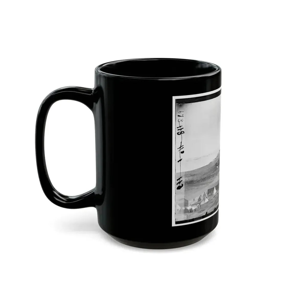 Aquia Creek Landing, Va. View Of The Federal Supply Depot (U.S. Civil War) Black Coffee Mug - Go Mug Yourself