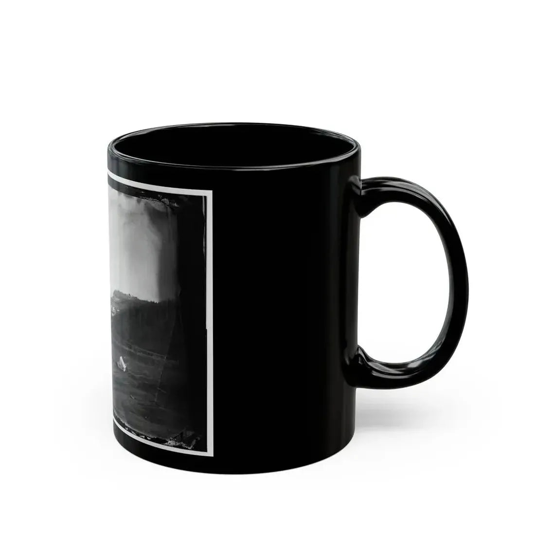 Aquia Creek Landing, Va. View Of The Federal Supply Depot (U.S. Civil War) Black Coffee Mug - Go Mug Yourself